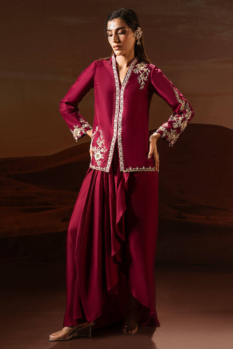 Luxury Pret'25 - Boysenberry Jacket Purple (RTS) photo 4