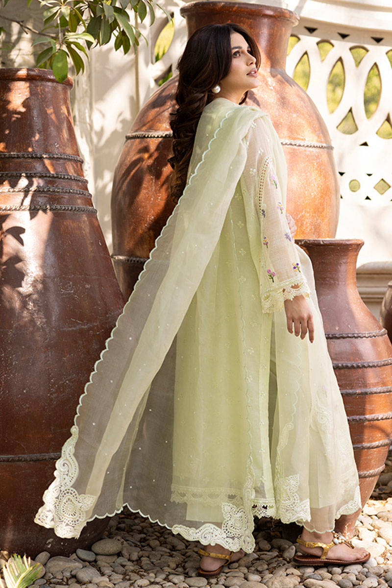 Sunlit Floral Eid Edit'25 - Mint Bloom With Pants