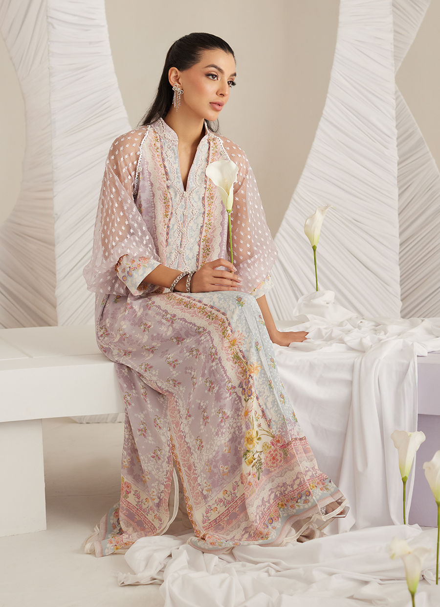 Lea Eid'25-Bianca Lavender Kaftan