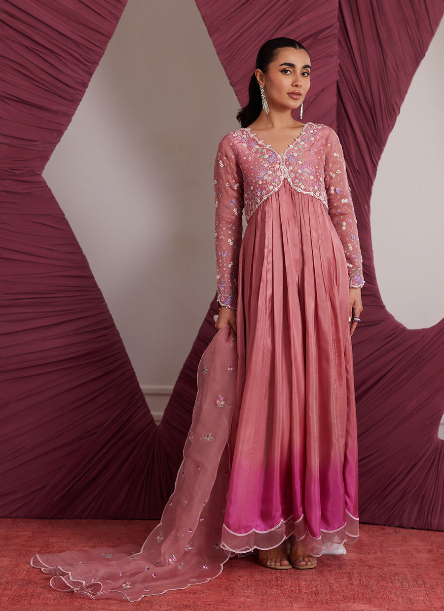 Luna Eid Edit'25 - Wylie Watermelon Kalidaar And Dupatta