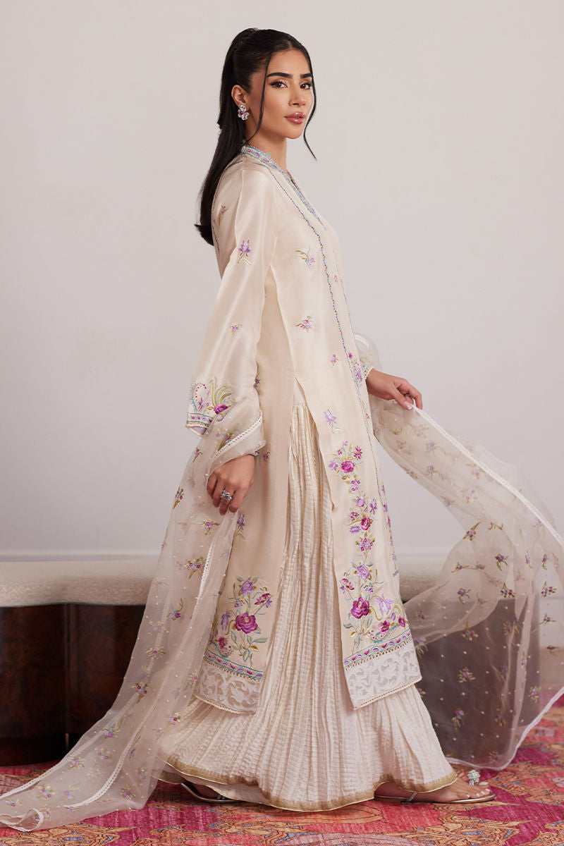 Luna Eid Edit'25 - Lexie Ivory Shirt And Dupatta