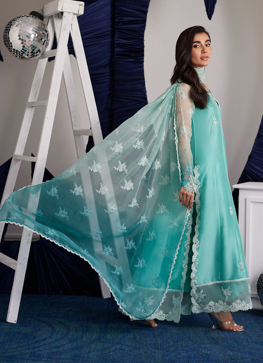 Luna Eid Edit'25 - Zima Peppermint Kalidaar And Dupatta