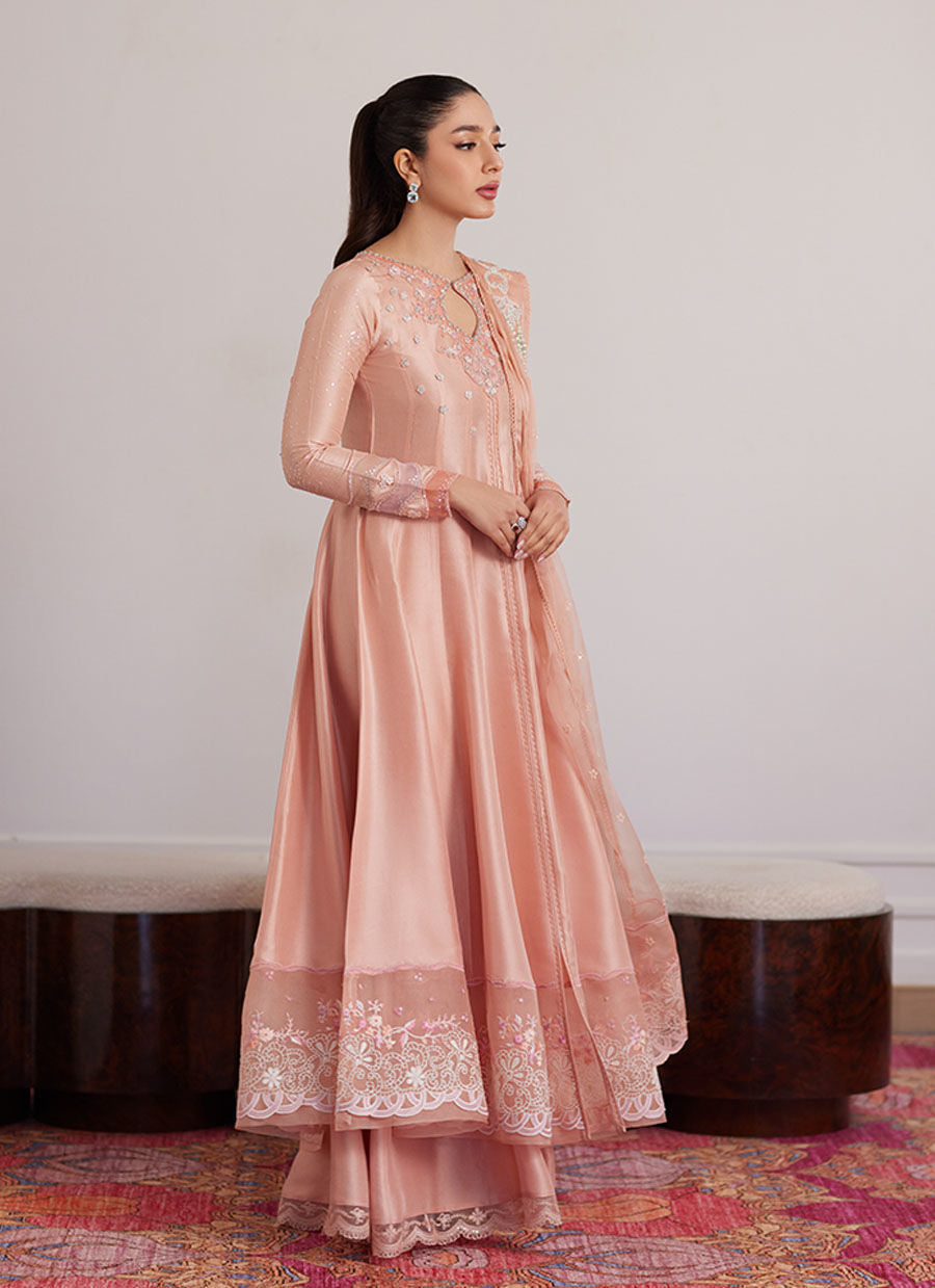 Luna Eid Edit'25 - Finn Peach Kalidaar And Dupatta