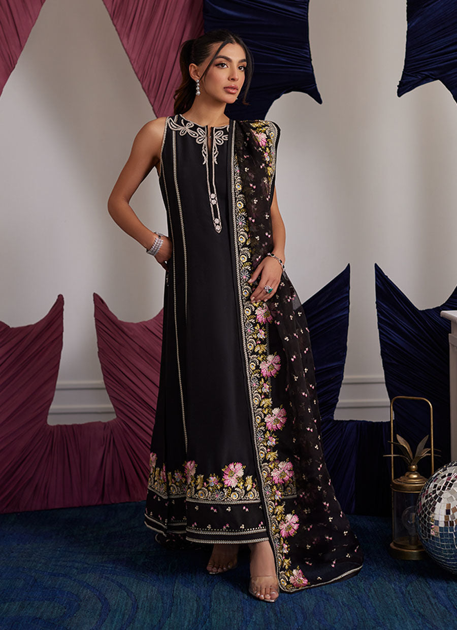 Luna Eid Edit'25 - Alvina Onyx Shirt And Dupatta