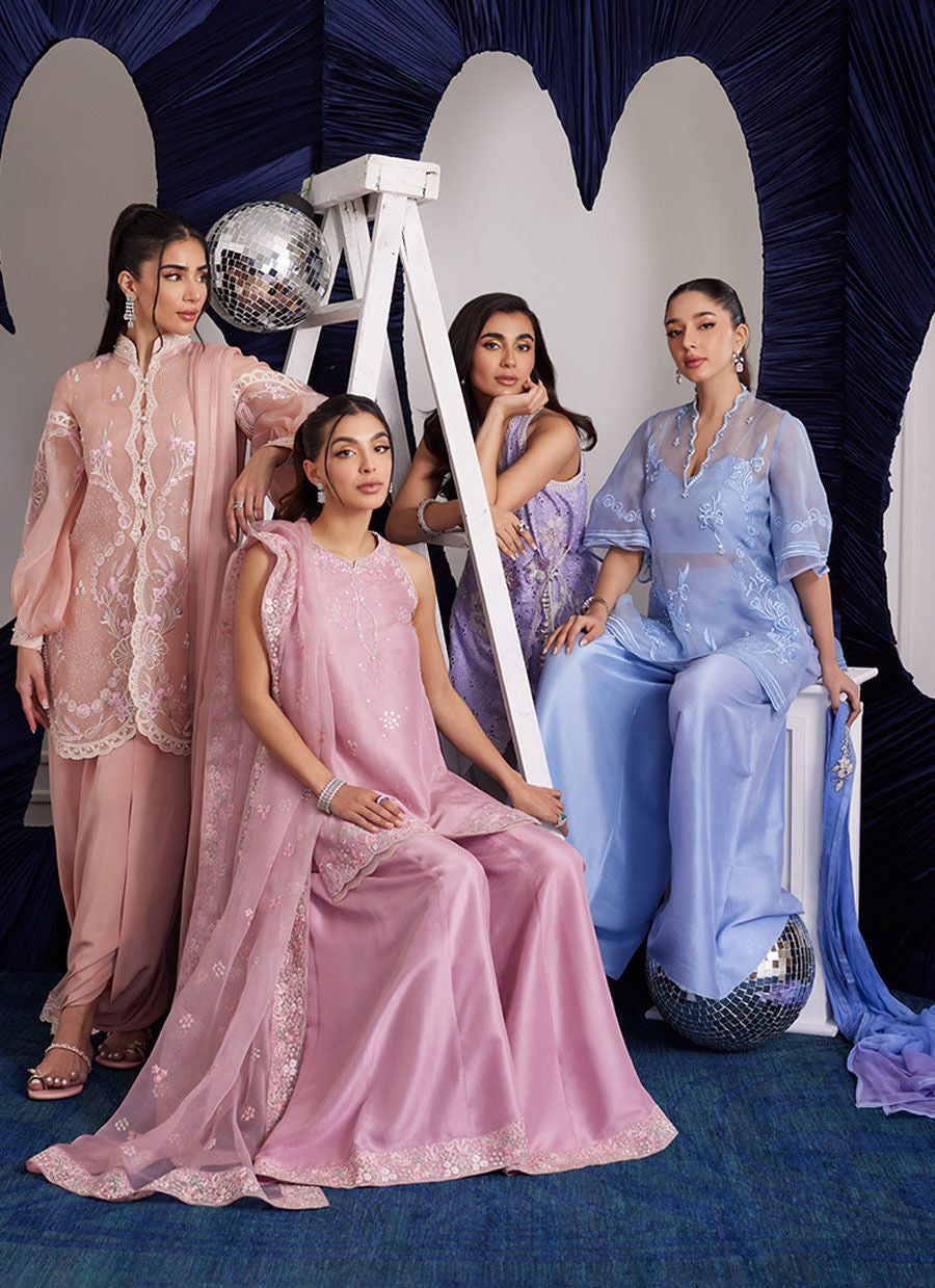 Luna Eid Edit'25 - Cassie Periwinkle Shirt And Dupatta