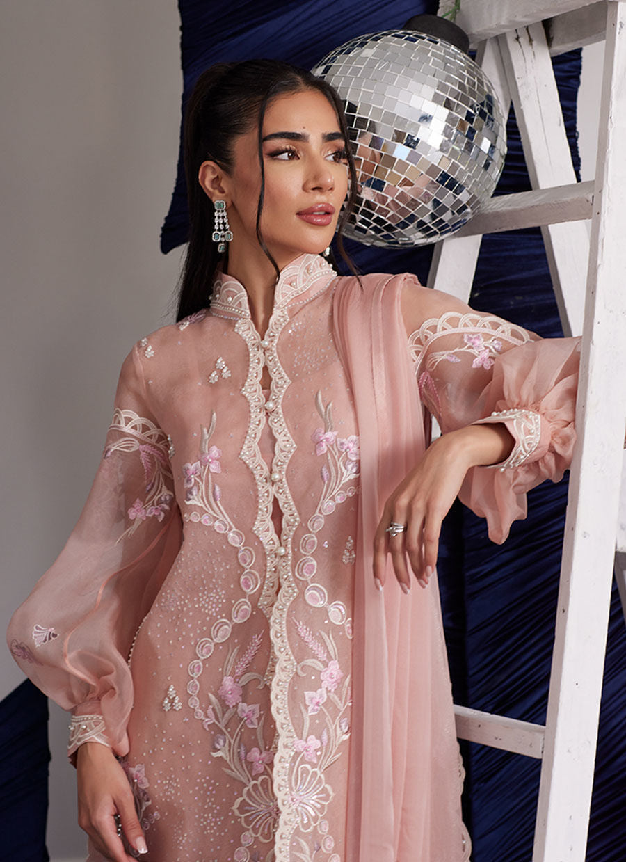 Luna Eid Edit'25 - Piper Blush Shirt And Dupatta