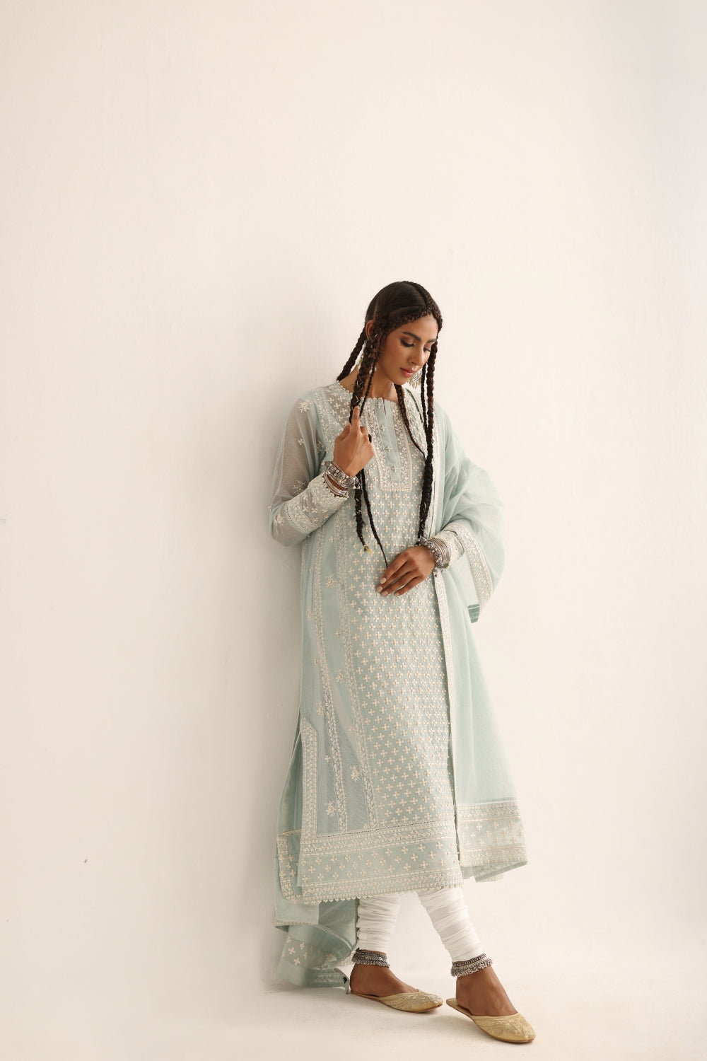 Casuals'24 - Ice Blue Pearl Embroidery