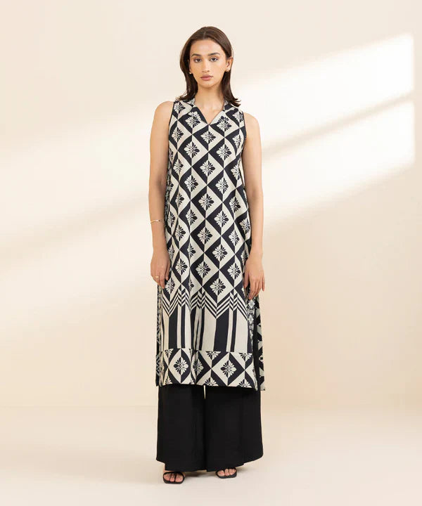 Daily '25- Printed Arabic Lawn Shirt 00U1SDY25V09