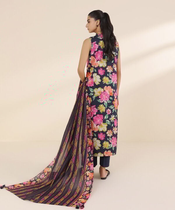 Unstitched Lawn '25 - 2 Piece - Printed Lawn Suit - 00U2DDY25V12
