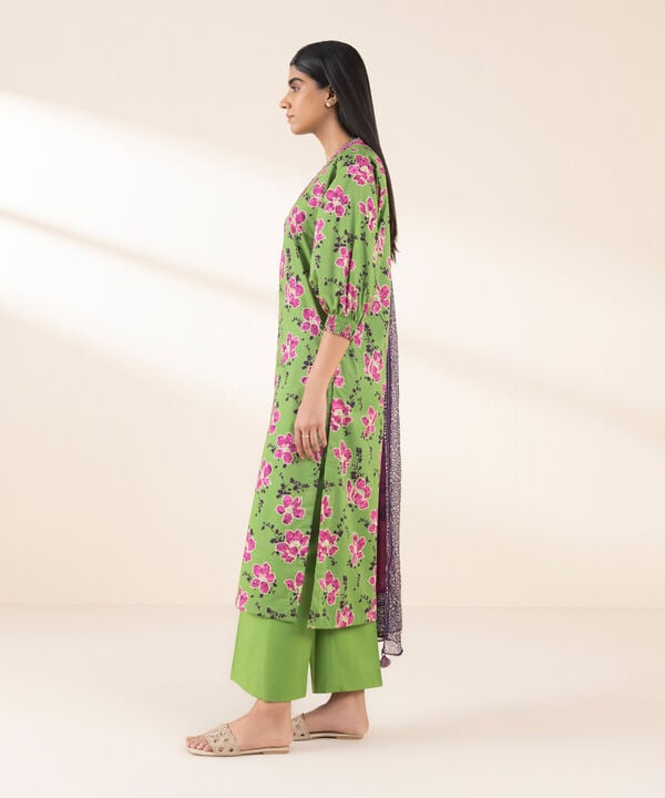 Unstitched Lawn '25 - 2 Piece - Printed Lawn Suit - 00U2DDY25V15
