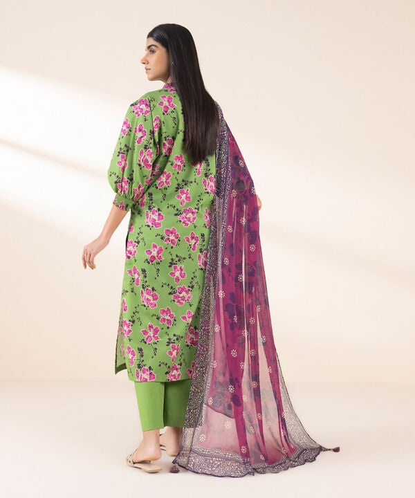 Unstitched Lawn '25 - 2 Piece - Printed Lawn Suit - 00U2DDY25V15