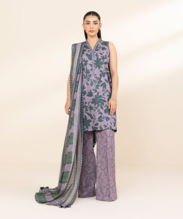 Unstitched Lawn '25 - 3 Piece - Printed Lawn Suit - 00U3PDY25V16