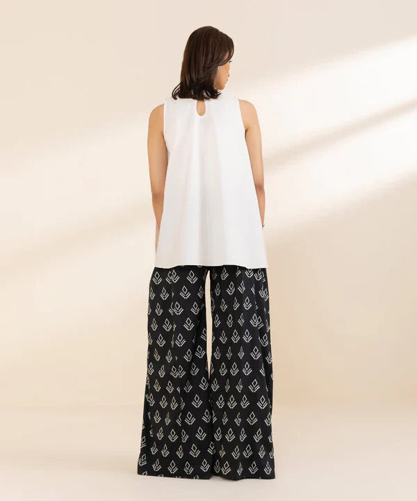 Daily '25-Printed Linen Trousers 0U1TDY25V09B