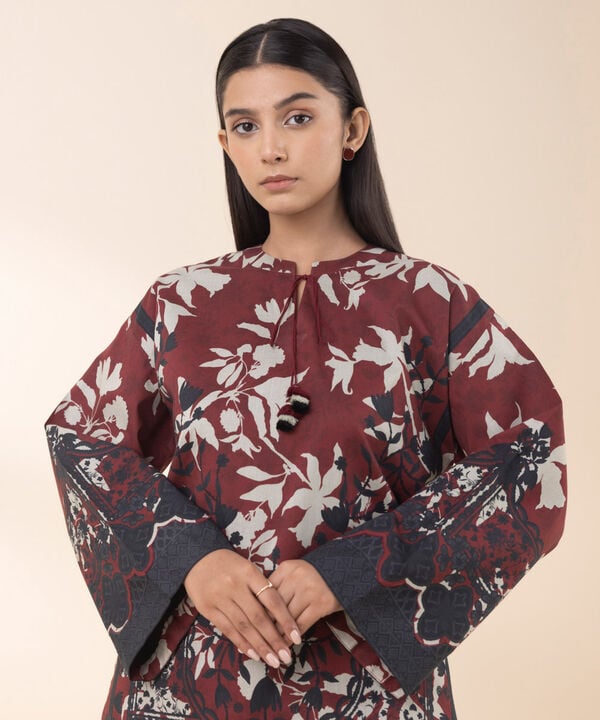 Unstitched Lawn '25 - 2 Piece - Printed Lawn Suit - 0U2TDY25V110