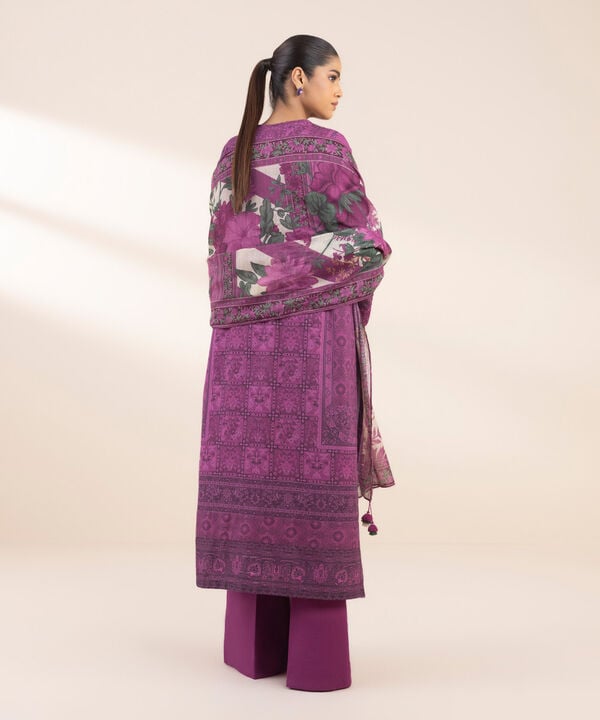 Unstitched Lawn '25 - 3 Piece - Embroidered Lawn Suit - 0U3PESG25V13