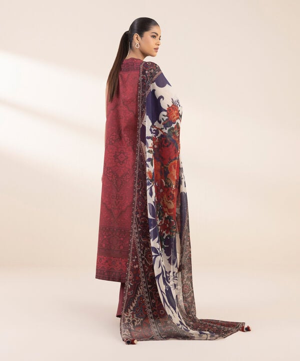 Unstitched Lawn '25 - 3 Piece - Embroidered Lawn Suit - 0U3PESG25V14