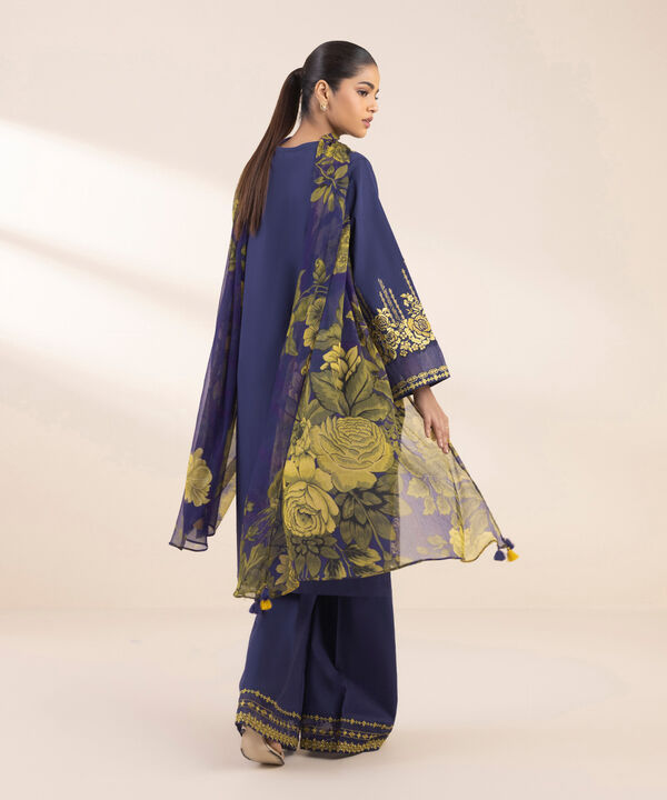 Unstitched Lawn '25 - 3 Piece - Embroidered Cotton Suit - 0U3PESG25V16