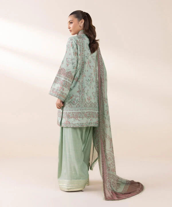 Silk'25- Embroidered Silk Suit 0U3PESL25V02