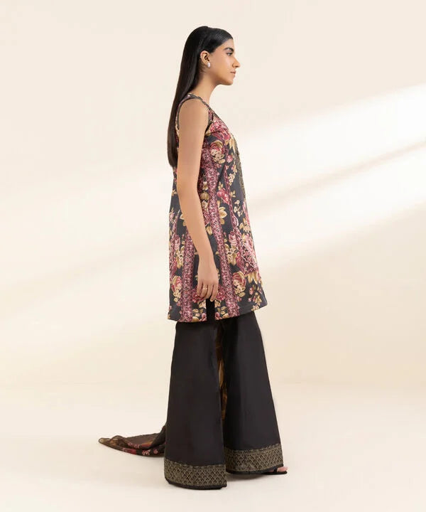 Silk'25- Embroidered Satin Suit 0U3PESL25V04