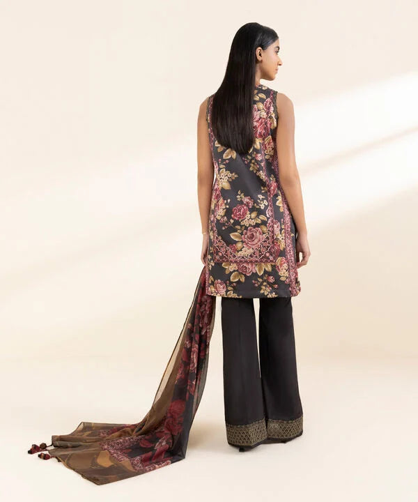 Silk'25- Embroidered Satin Suit 0U3PESL25V04