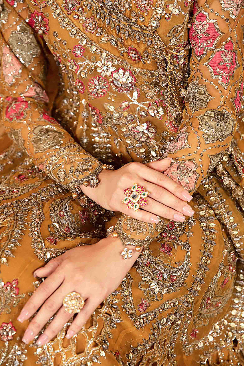 Mbroidered'24-3 Piece Unstitched Embroidered Organza Suit BD-2907