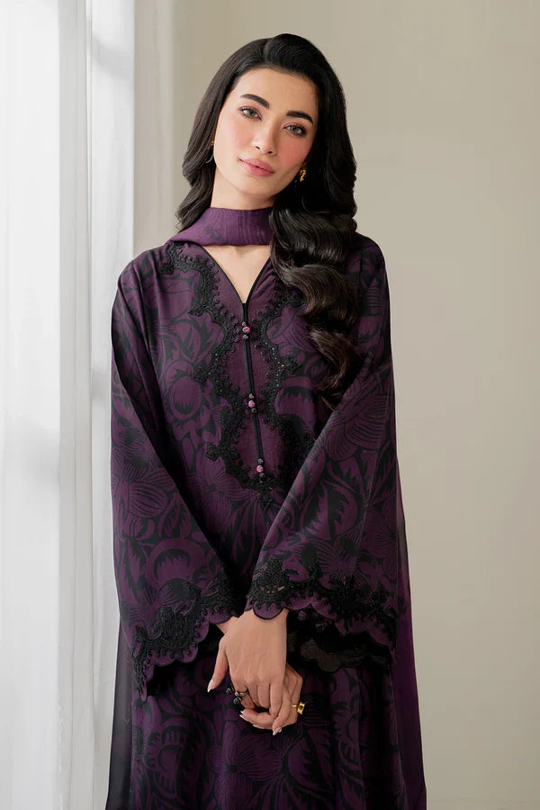 Unstitched'25 - EMBROIDERED VISCOSE SILK UF-4054