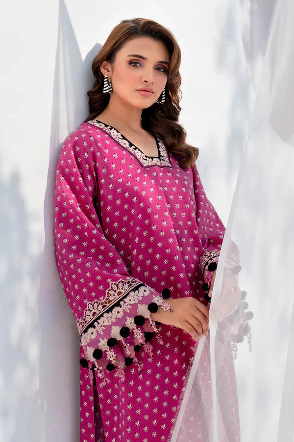 Unstitched'25 - EMBROIDERED VISCOSE SILK UF-4059