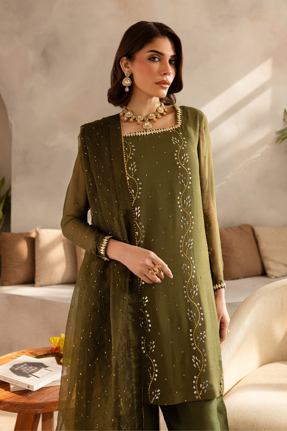 Kaya Mukaish Chiffon Edit '24 - KY-04