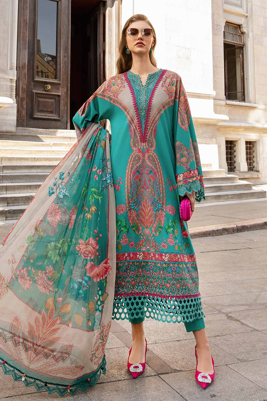 M Print'24 - 3 Piece Unstitched Printed Cambric Suit | MPT-2304-A