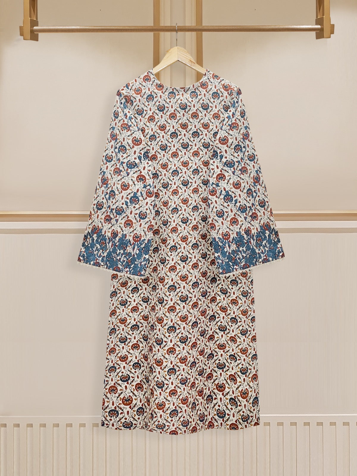 2 Piece - Digital Printed Embroidered Cambric Suit S110174