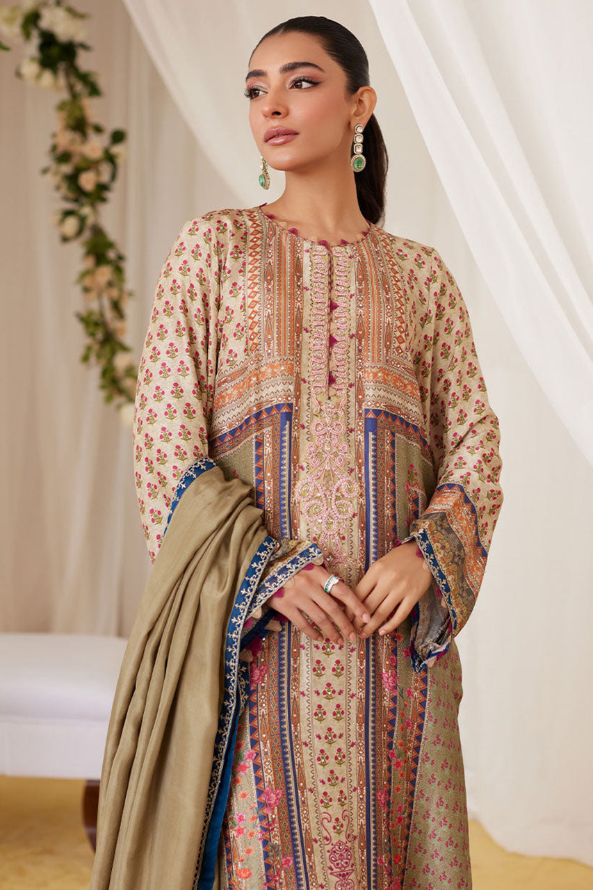 Lea Fall'24 - Reen Printed Raw Silk Shirt And Dupatta (RTS)