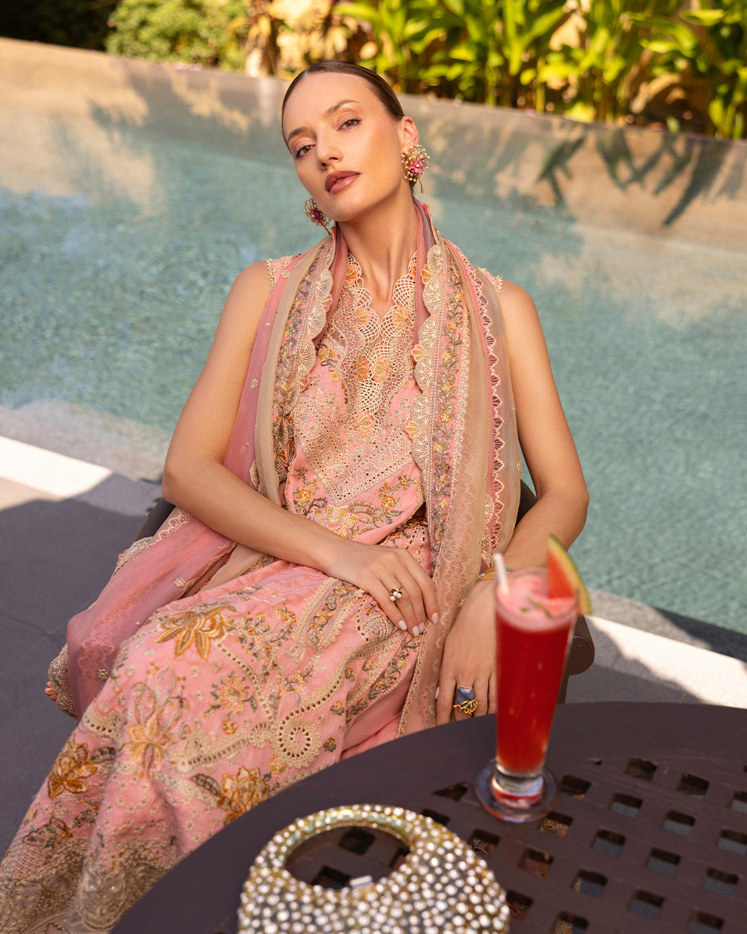 Zinnia Luxury Lawn '25 - Peony