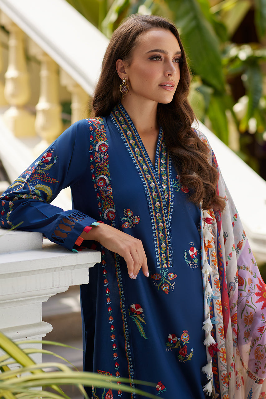 Luxury Lawn '25 - Sapphire Suzani