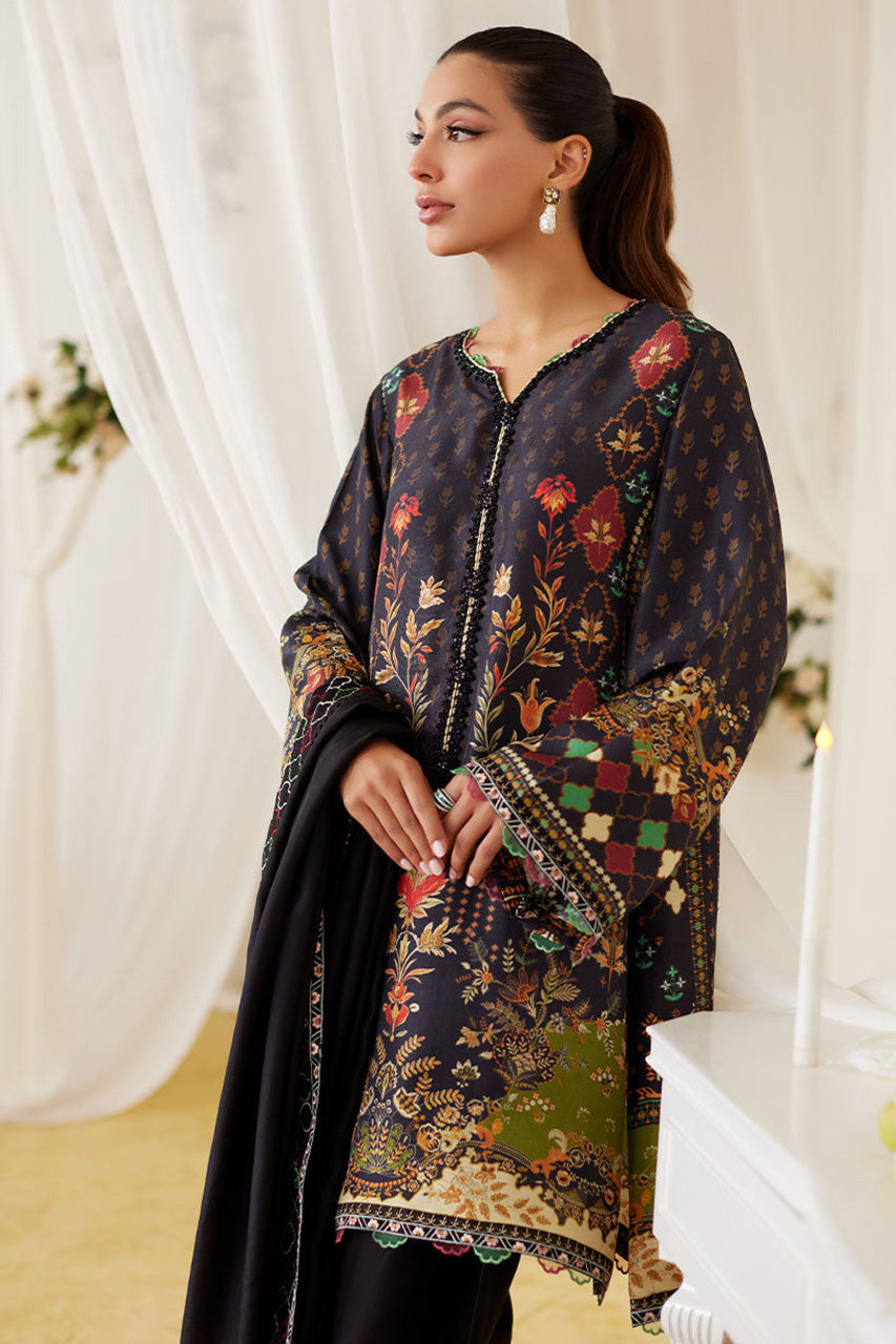 Lea Fall'24 - Maala Printed Raw Silk Shirt And Dupatta