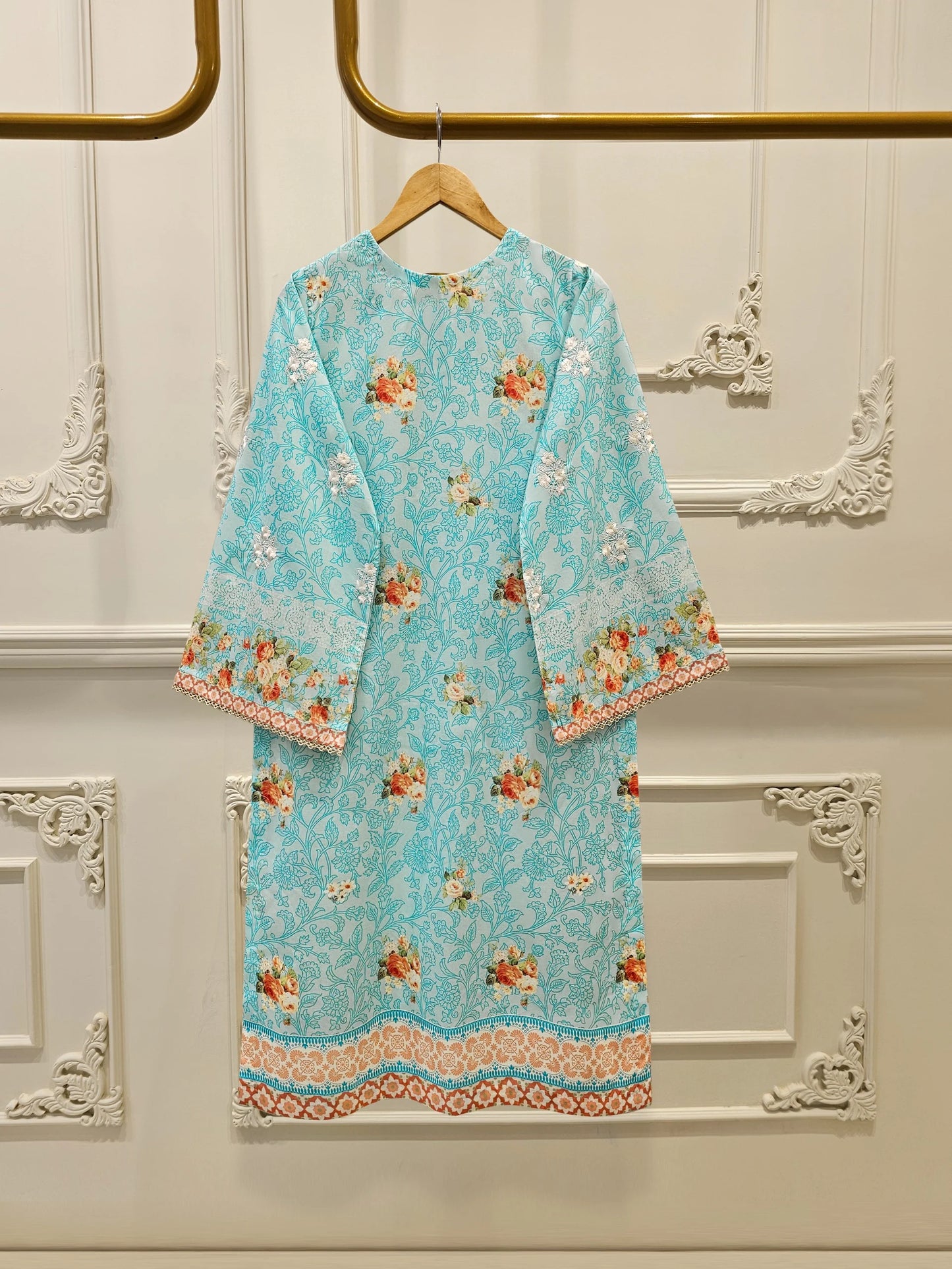 2 Piece - Digital Printed Lawn Suit S111624- RTS