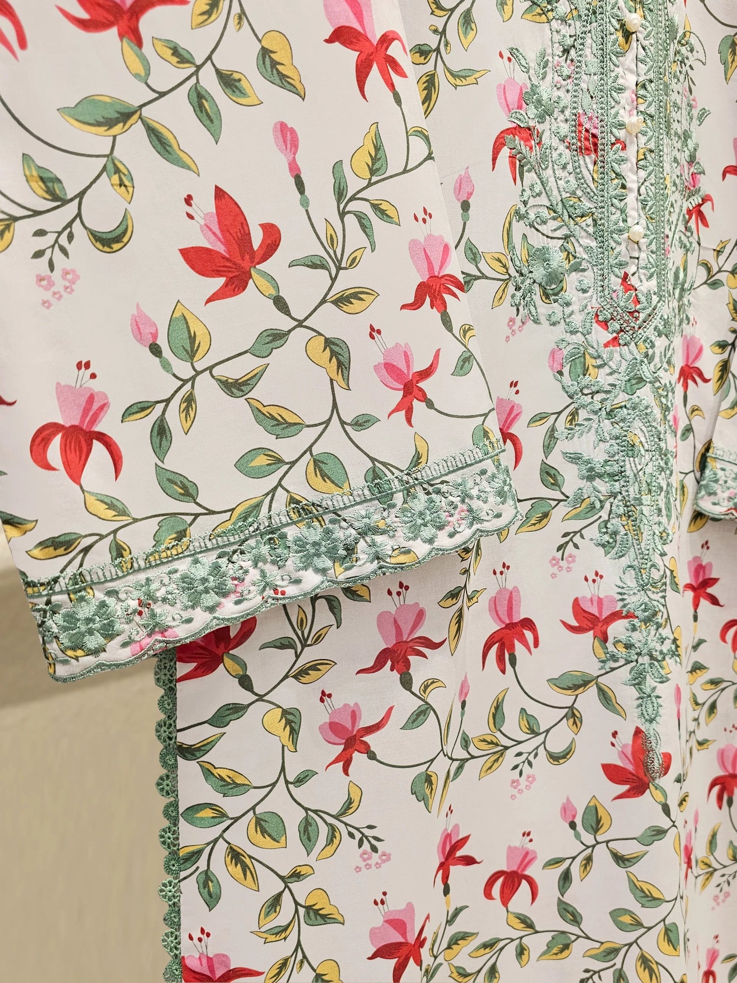 2 Piece - Digital Printed Embroidered Lawn Suit S111716 - RTS