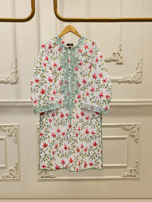 2 Piece - Digital Printed Embroidered Lawn Suit S111716 - RTS