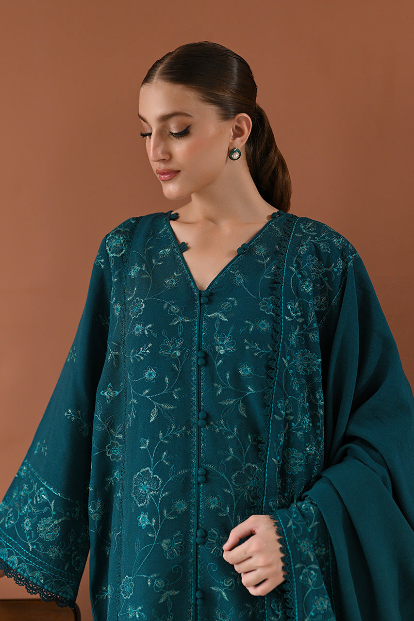 KARANDI'24-TEAL LUXURY EMBROIDERED KARANDI SET (NEL-24625) (RTS)