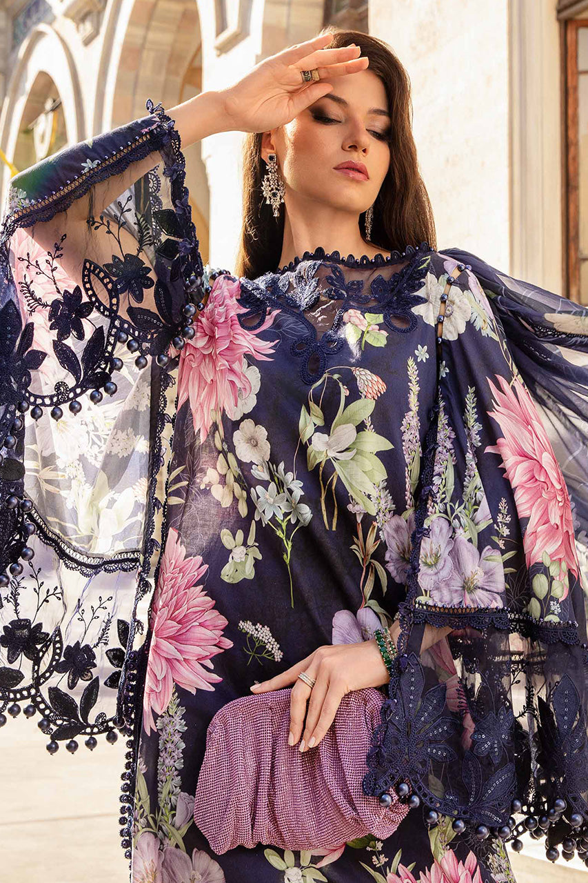 M Print'24 - 3 Piece Unstitched Printed Cambric Suit | MPT-2306-B (RTS)