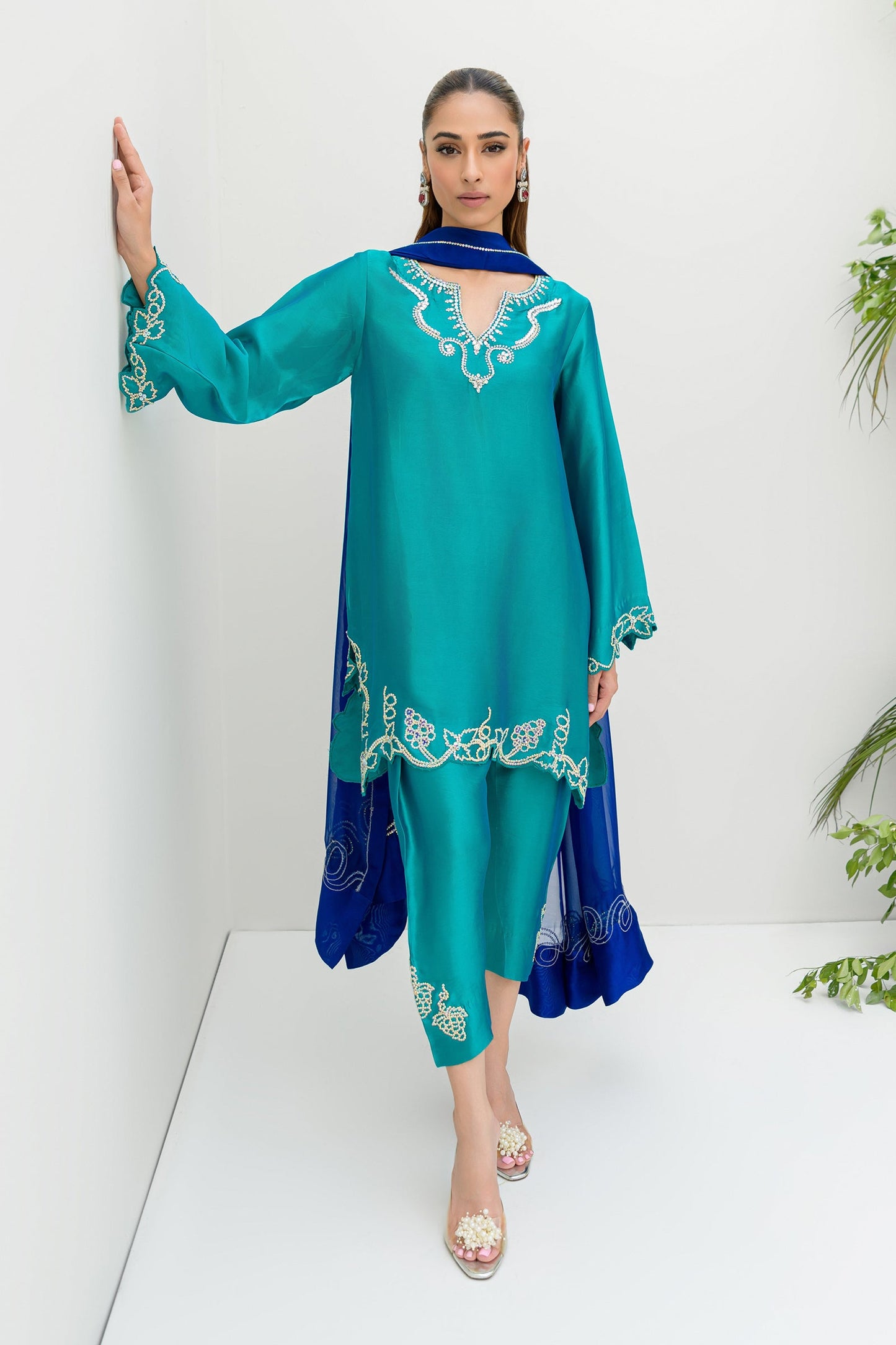 Freya,Festive Wear'24-AquaOcean