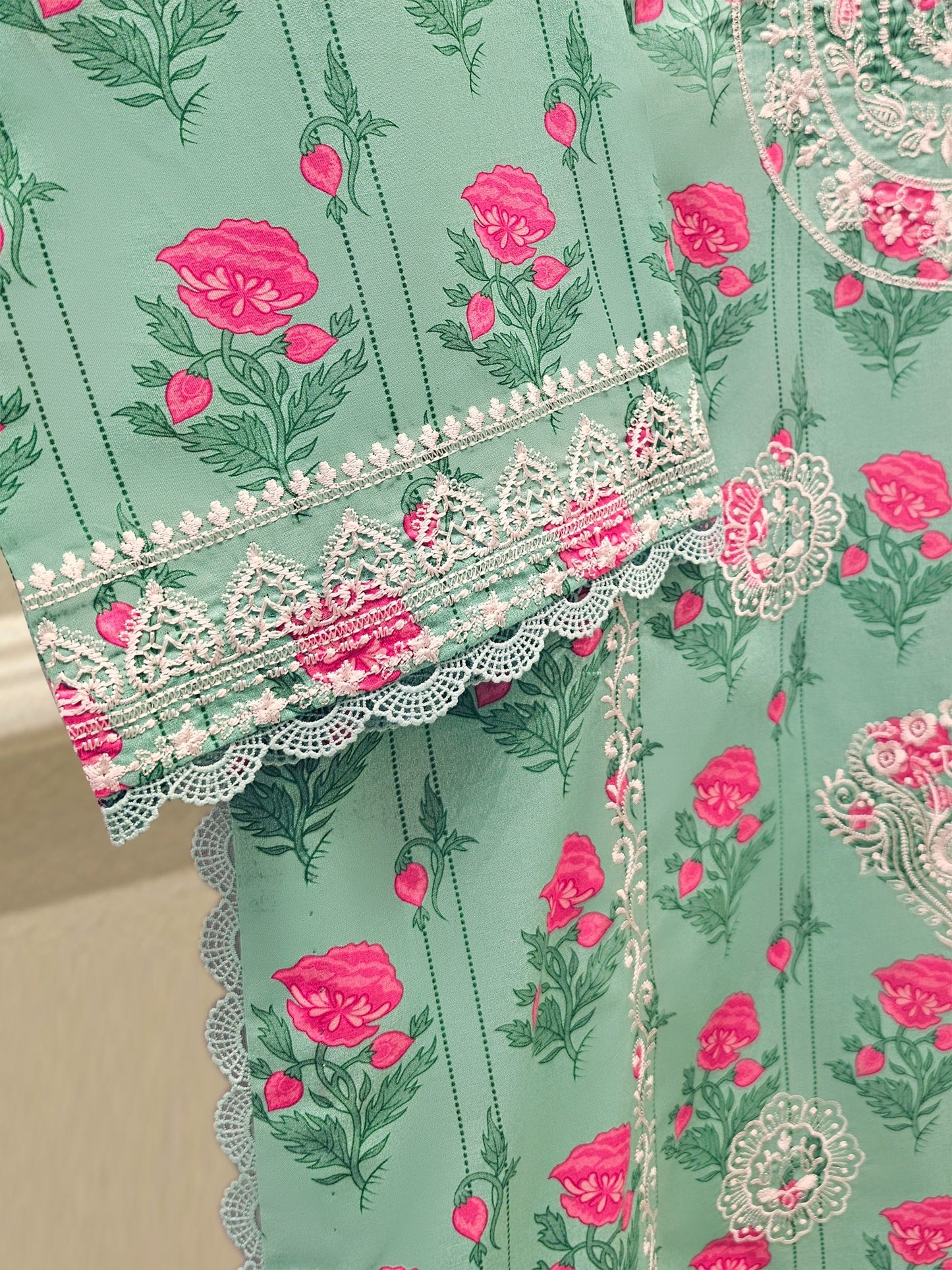 Digital Printed Embroidered Lawn Shirt S111740 - RTS