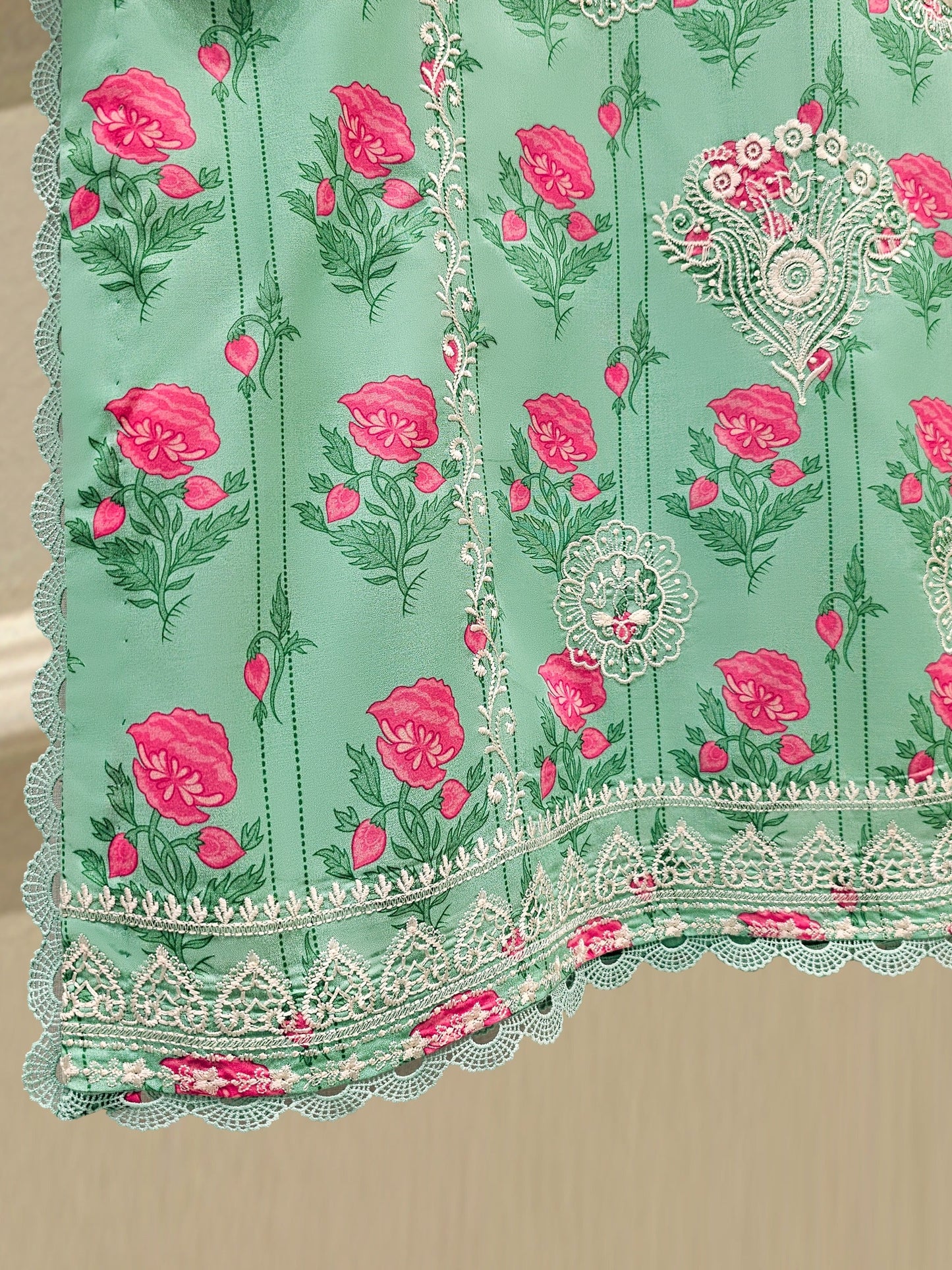 Digital Printed Embroidered Lawn Shirt S111740 - RTS
