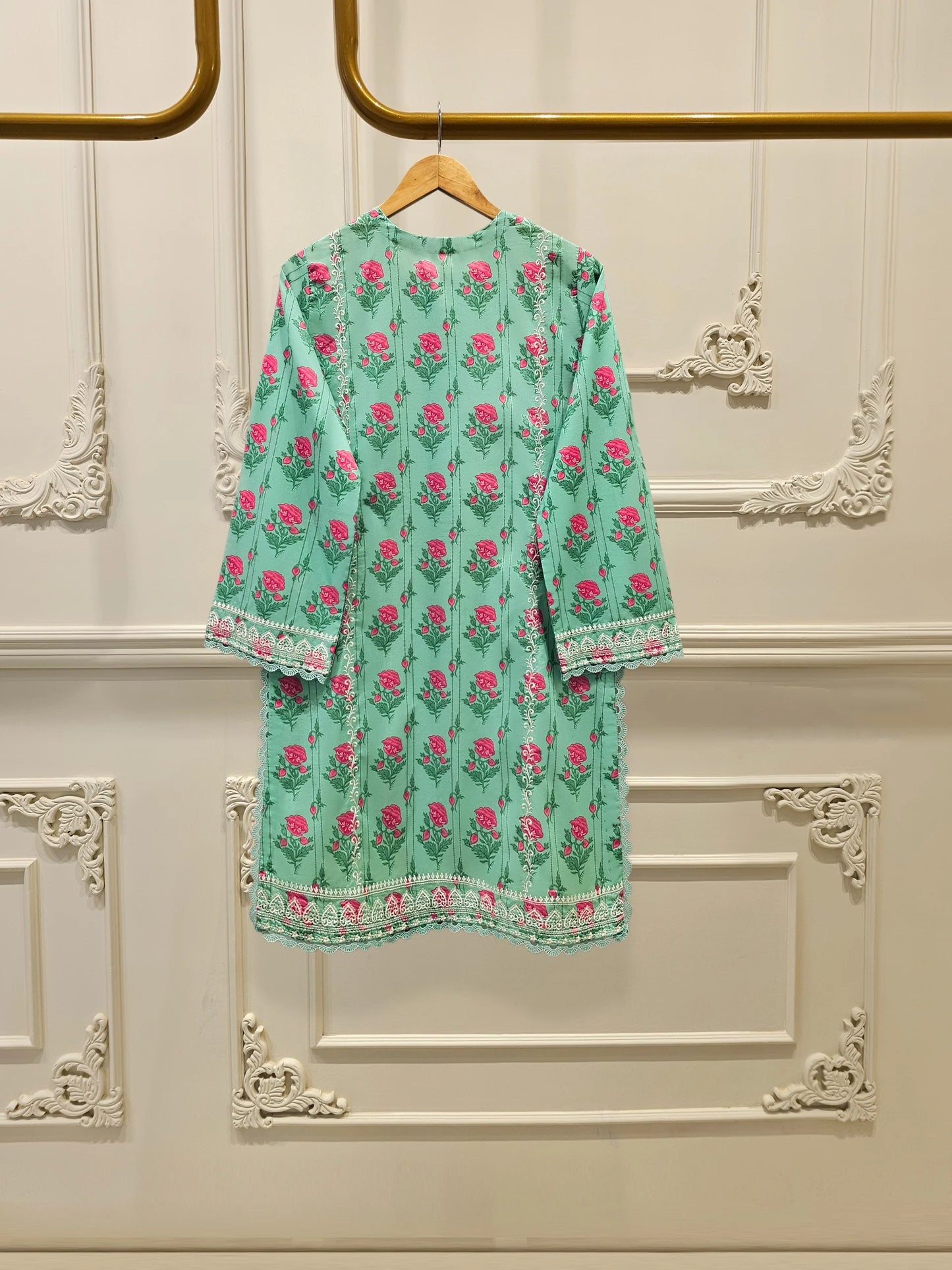 Digital Printed Embroidered Lawn Shirt S111740 - RTS