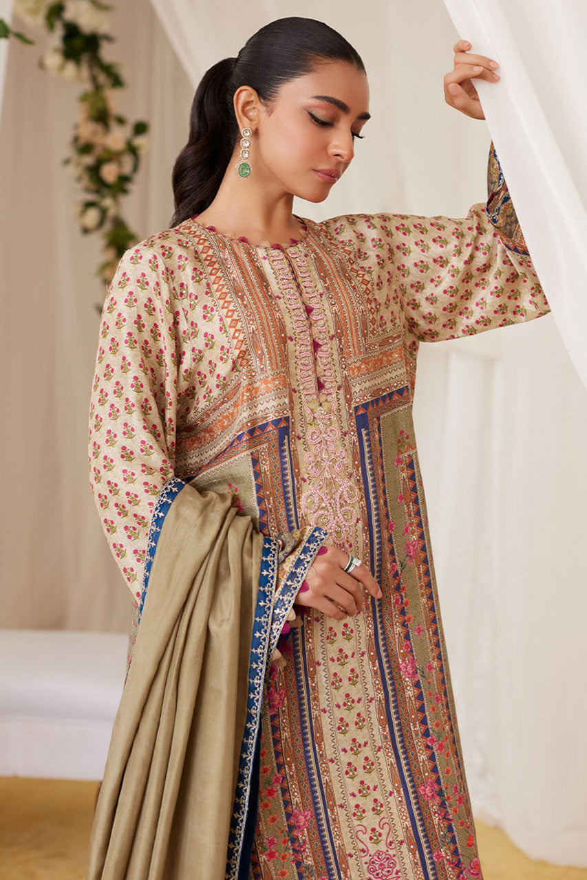Lea Fall'24 - Reen Printed Raw Silk Shirt And Dupatta (RTS)