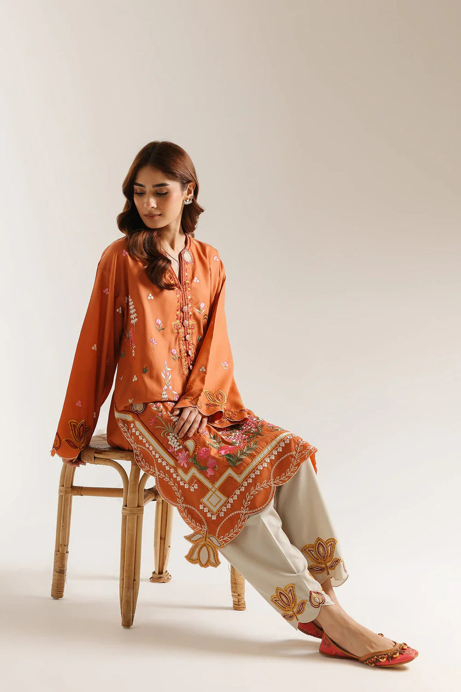 Rust Embroidered suit '26- RTS photo 4