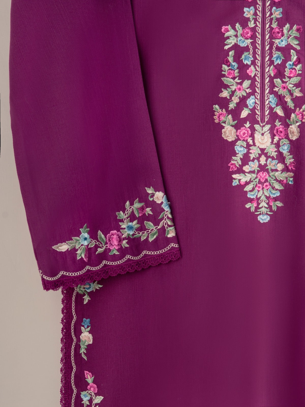 Embroidered Khaddar Shirt S110729