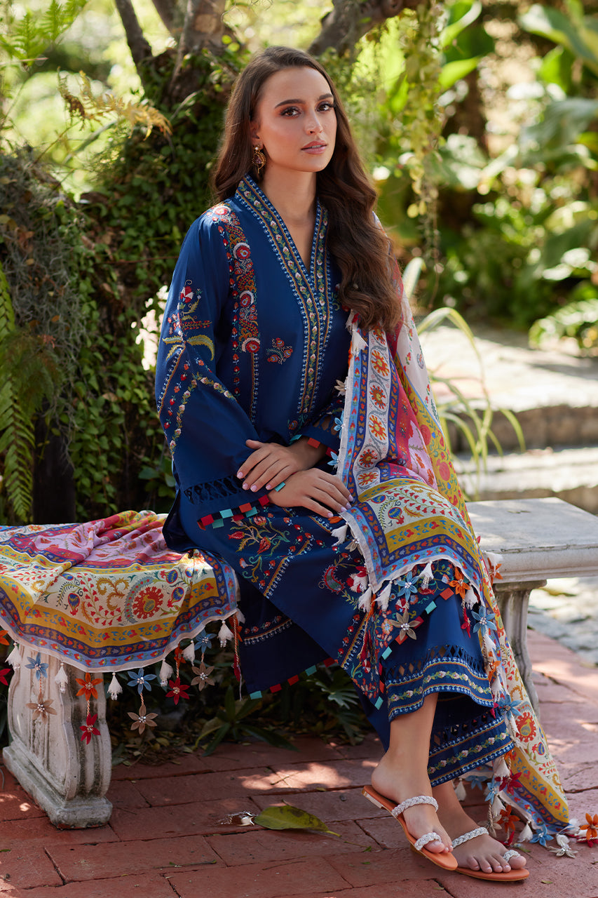 Luxury Lawn '25 - Sapphire Suzani