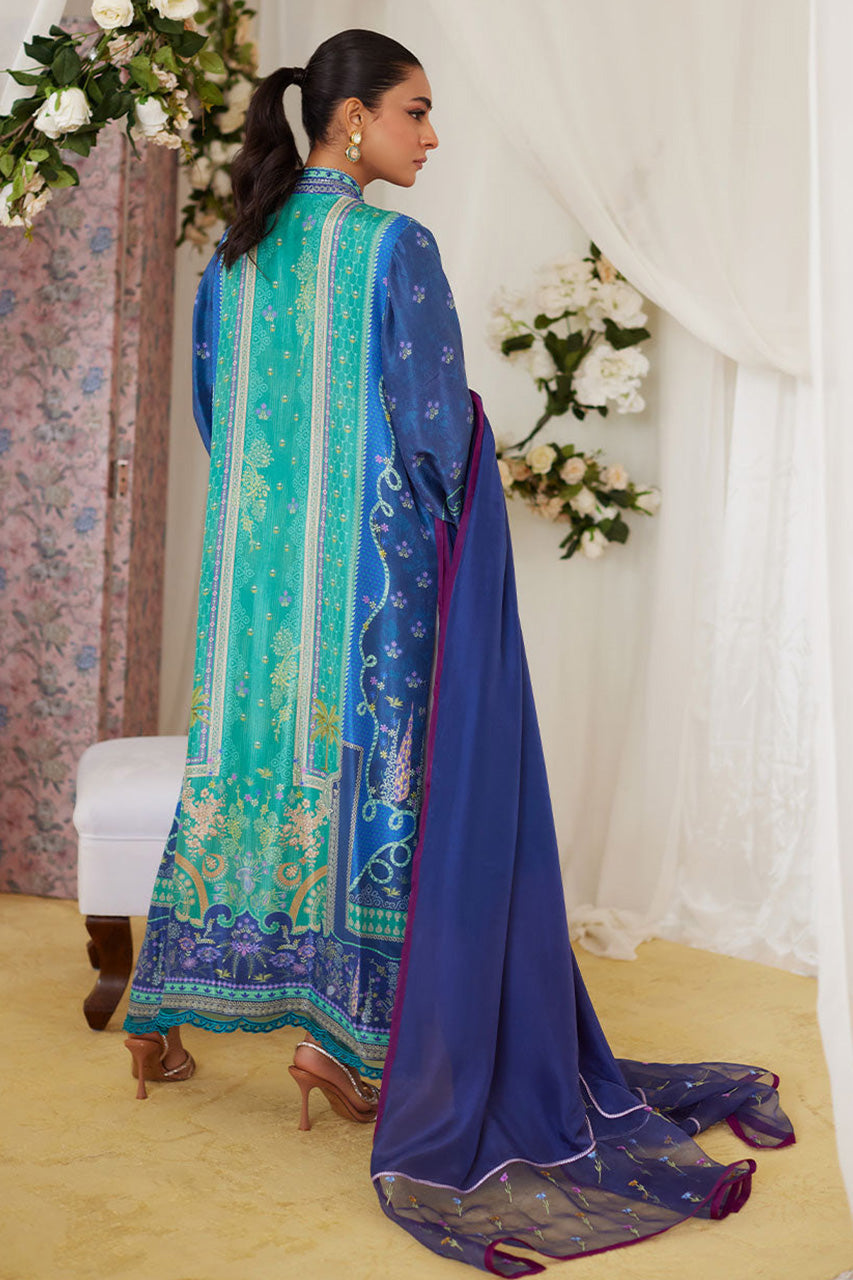 Lea Fall'24 - Miro Printed Raw Silk Shirt And Dupatta