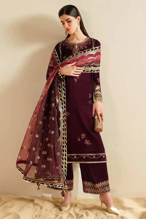 Velvet Vogue '25 - Embroidered Velvet Formal VVF D-4