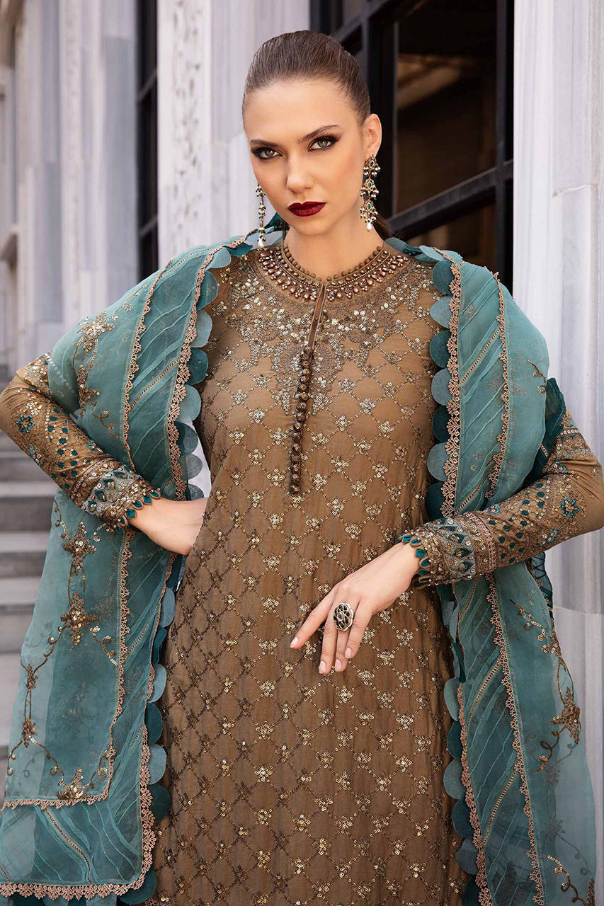 SATEEN'24-Unstitched Embroidered Cotton Satin Suit | CST-808 - (RTS) photo 5